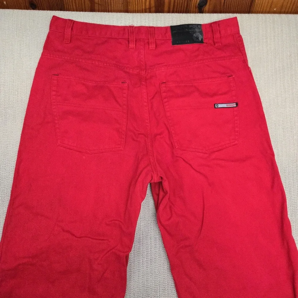Southpole Jeans Mens 38x31 Red Relaxed Fit Straight Denim Hip Hop Skate